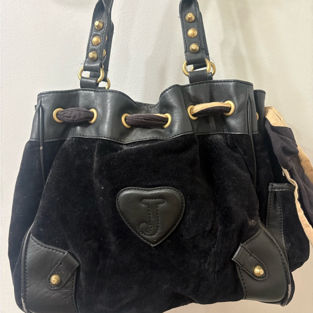 Vintage Juicy Couture Scottie Velvet Shoulder Bag - Picture 7 of 8
